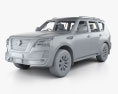 Nissan Patrol Ti L з детальним інтер'єром 2022 3D модель clay render