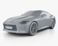 Nissan Z Proto 2021 3Dモデル clay render
