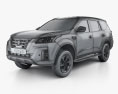 Nissan XTerra Platinum 2020 3d model wire render