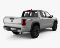Nissan Frontier Pro-4X Crew Cab 2022 3Dモデル 後ろ姿