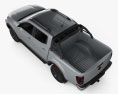 Nissan Navara ダブルキャブ PRO 4X 2020 3Dモデル top view