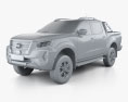 Nissan Navara Double Cab PRO 4X 2022 3d model clay render