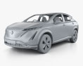 Nissan Ariya e-4orce JP-spec with HQ interior 2020 3d model clay render