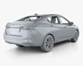 Nissan Versa SR Седан з детальним інтер'єром 2022 3D модель
