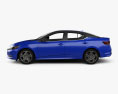 Nissan Sentra SR with HQ interior 2022 3d model side view