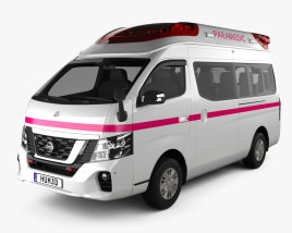 Nissan NV350 Ambulanza 2021 Modello 3D