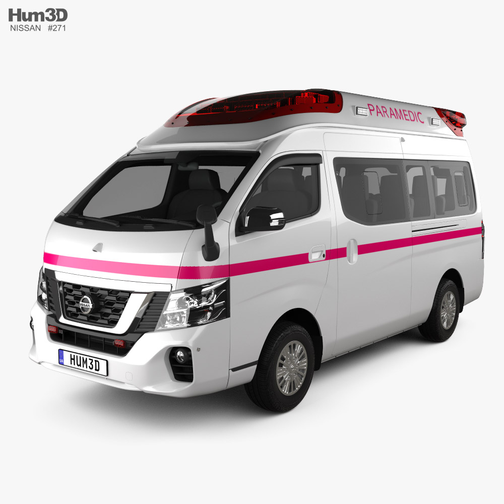 Nissan NV350 Ambulanza 2021 Modello 3D