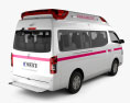 Nissan NV350 Ambulancia 2021 Modelo 3D vista trasera