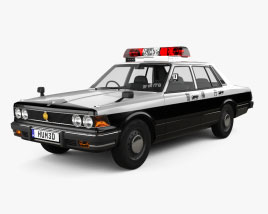 Nissan Cedric Polizei sedan 1979 3D-Modell
