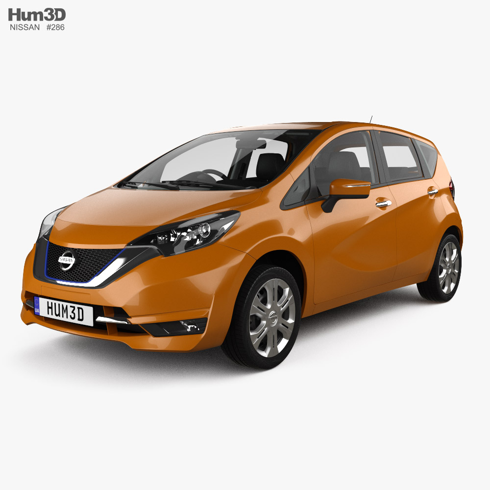 Nissan Note e-Power JP-spec with HQ interior 2016 3D 모델 