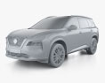 Nissan X-Trail e-POWER 2022 3d model clay render
