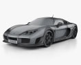 Noble M600 2014 3D 모델  wire render