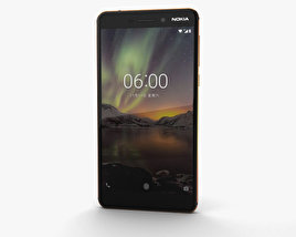 Nokia 6 (2018) 黑色的 3D模型