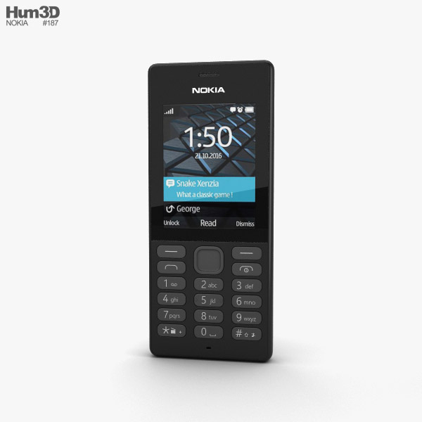 Nokia 150 Negro Modelo 3D