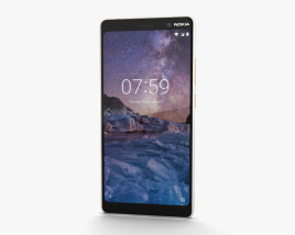 Nokia 7 Plus White 3D model