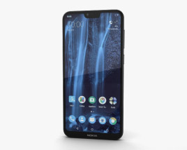 Nokia X6 Black 3D model
