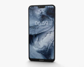 Nokia 6.1 Plus White 3D model
