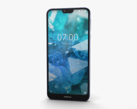 Nokia 7.1 Gloss Midnight Blue 3D model