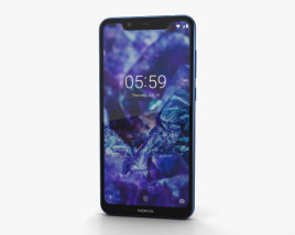 Nokia 5.1 Plus Baltic Sea Blue 3Dモデル