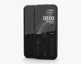 Nokia 8000 4G Onyx Black Modelo 3D