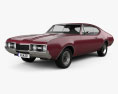 Oldsmobile Cutlass 442 (3817) Holiday coupe 1966 3d model