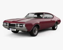 Oldsmobile Cutlass 442 (3817) Holiday coupe 1966 3D model