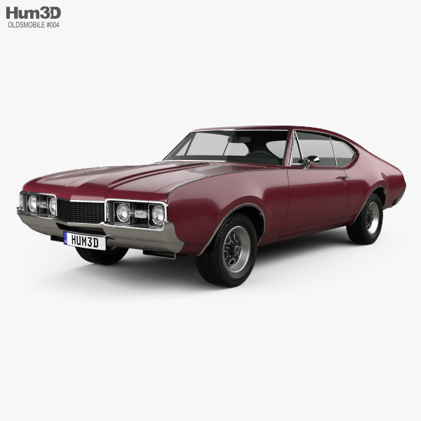 Oldsmobile Cutlass 442 (3817) Holiday coupe 1966 3D model