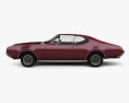 Oldsmobile Cutlass 442 (3817) Holiday クーペ 1966 3Dモデル side view