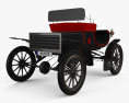 Oldsmobile Model R Curved Dash Runabout 1901 Modello 3D vista posteriore