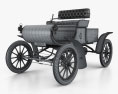 Oldsmobile Model R Curved Dash Runabout 1901 3D-Modell wire render