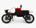 Oldsmobile Model R Curved Dash Runabout 1901 3D-Modell Seitenansicht