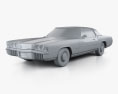 Oldsmobile Toronado (Y57) 1972 3D模型 clay render