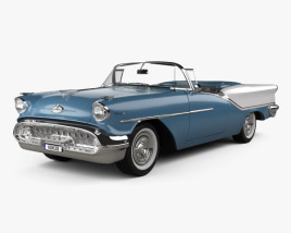 Oldsmobile Starfire 98 convertible 1957 3D model