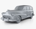 Oldsmobile Special 66/68 Station Wagon 1947 3d model clay render