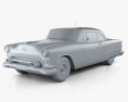 Oldsmobile 88 Super Holiday coupe 1954 3d model clay render