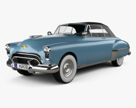 Oldsmobile 88 Futuramic convertible 1949 3D model