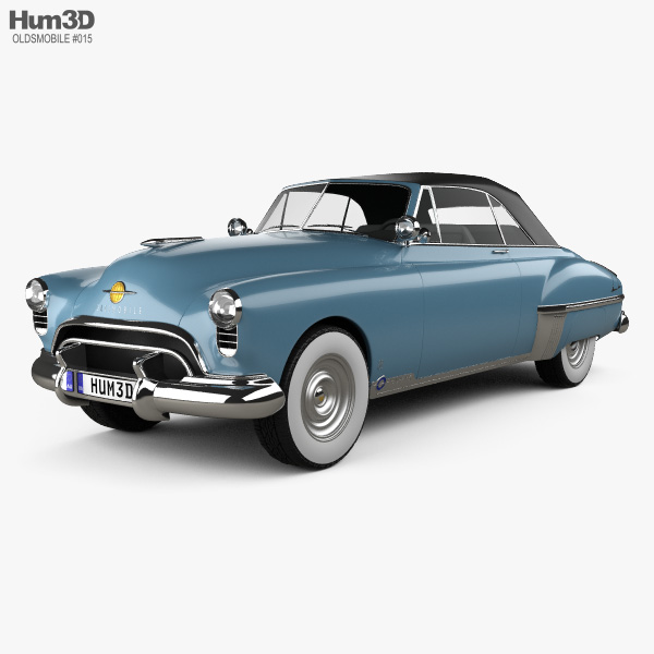 Oldsmobile 88 Futuramic convertible 1949 3D model