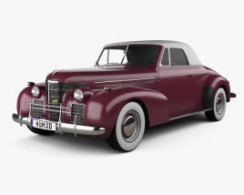 Oldsmobile 80 convertible 1939 3D model