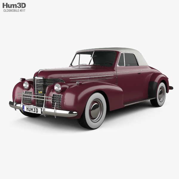 Oldsmobile 80 convertible 1939 3D model
