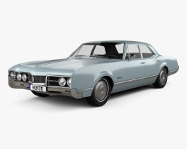 Oldsmobile 88 Delmont sedan 1967 3D model