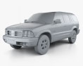Oldsmobile Bravada 2001 Modelo 3d argila render