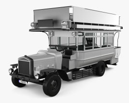 Omnibuswaden 37 typ Robert Kaufmann 1913 3D model