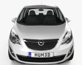 Opel Meriva B 2012 3D 모델  front view