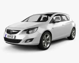 Opel Astra J 2011 3D model