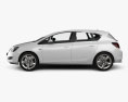 Opel Astra J 2011 3D 모델  side view