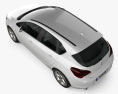 Opel Astra J 2011 3D模型 顶视图