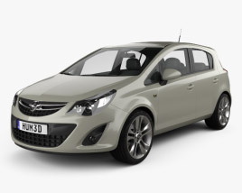 Opel Corsa D 5-door 2011 3D model