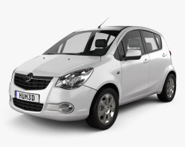 Opel Agila 2012 3D модель