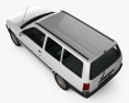 Opel Kadett E Caravan 3-door 1991 3d model top view