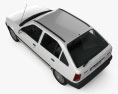 Opel Kadett E hatchback 5-door 1991 3d model top view